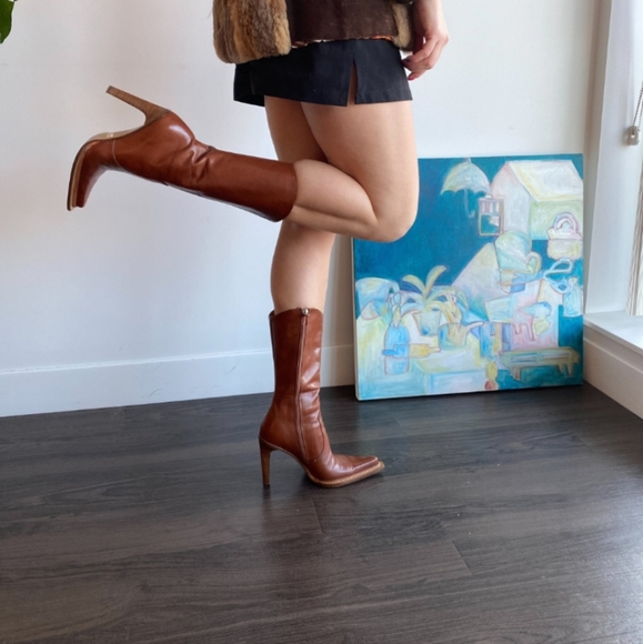 Vintage Heeled Cowboy Boots - Picture 4 of 6